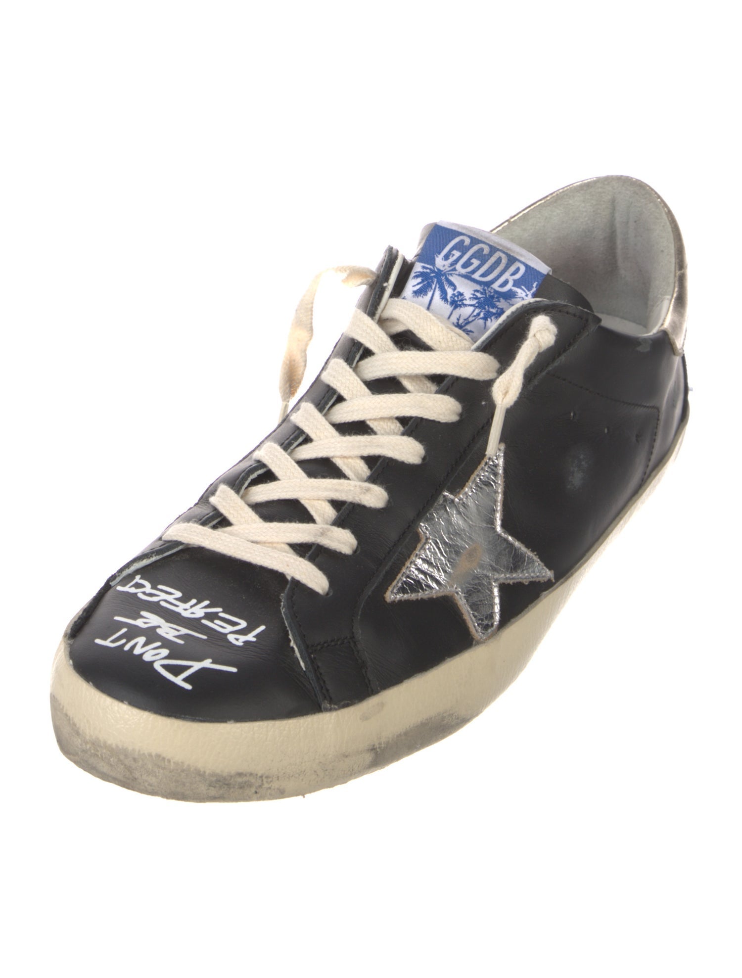 Golden Goose Leather Distressed Accents Sneakers